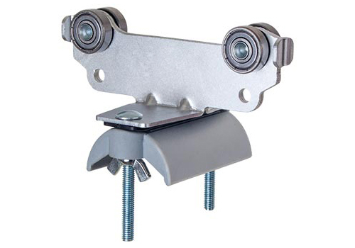 带塑料鞍座的钢制台车，用于扁平电缆